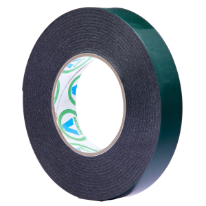 A roll of Absto double-sided adhesive tape with a peel-off backing.