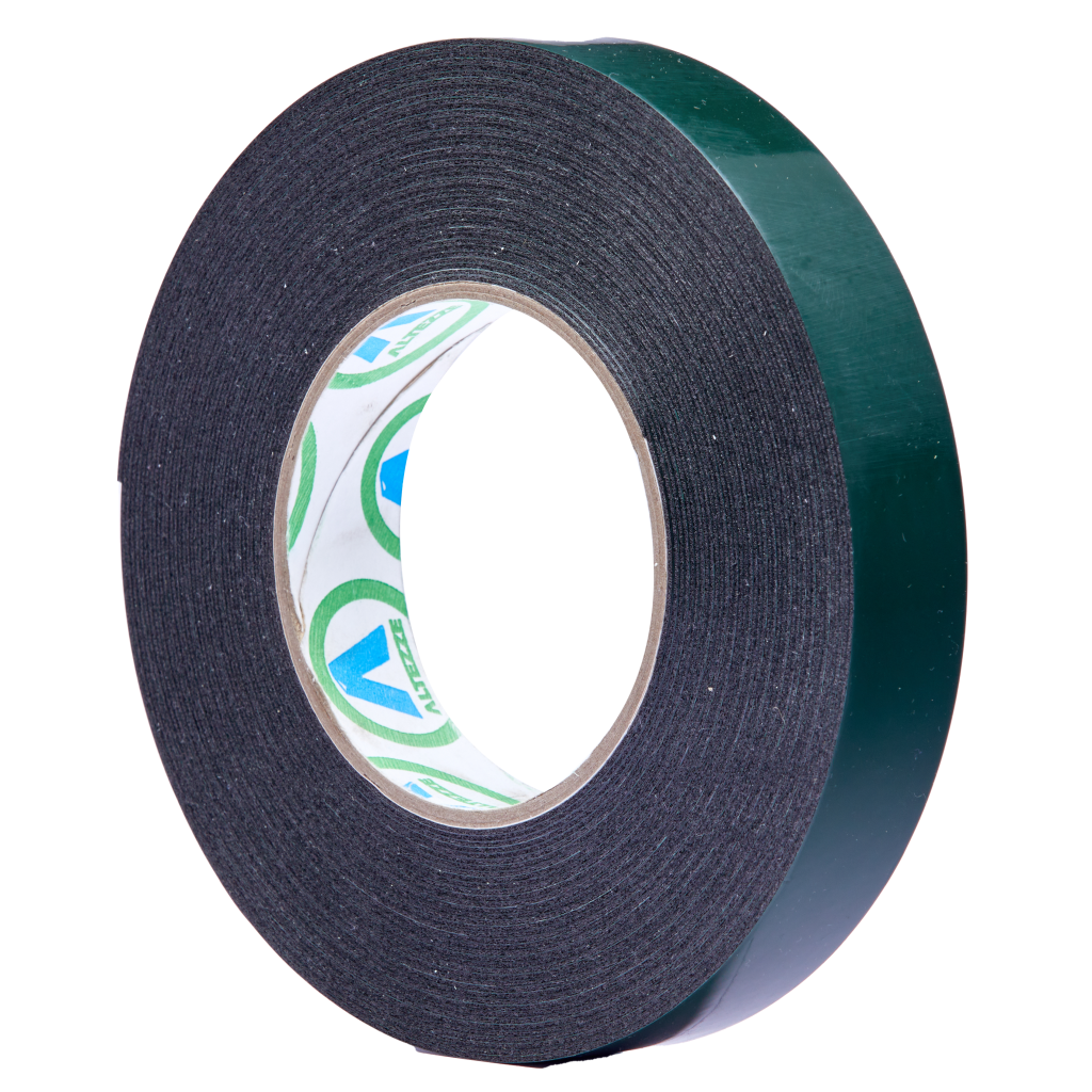 A roll of Absto double-sided adhesive tape with a peel-off backing.