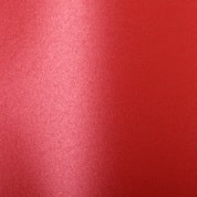 Poppy Neenah Pearl paper in a vibrant red with a smooth shimmer.