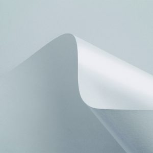 Curious Matter Goya White premium cardstock showing a clean, brilliant white hue with a unique ultra-matte sand-like textured surface.